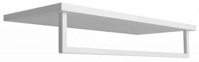 Sapho SKA polička na ručníky s hrazdou 600x250mm, bílá mat