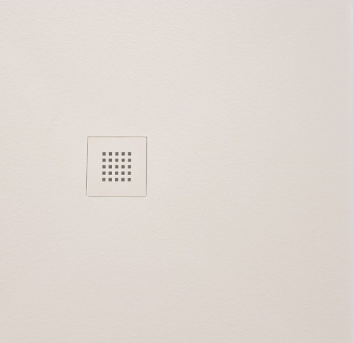 Gelco MITIA sprchová vanička z litého mramoru, čtverec 90x90cm, světle šedá