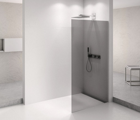 Polysan ARCHITEX CHROM sprchová zástěna 1462mm, kouřové sklo