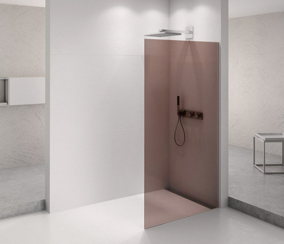 Polysan ARCHITEX CHROM sprchová zástěna 1262mm, sklo Marron