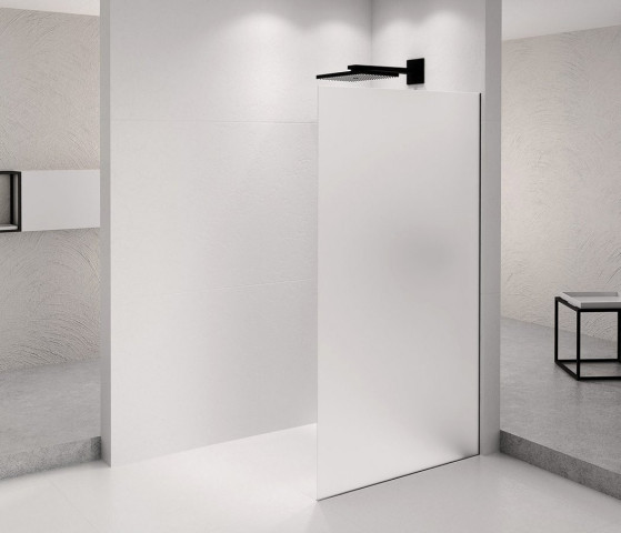 Polysan ARCHITEX BLACK MATT sprchová zástěna 1362mm, matné sklo