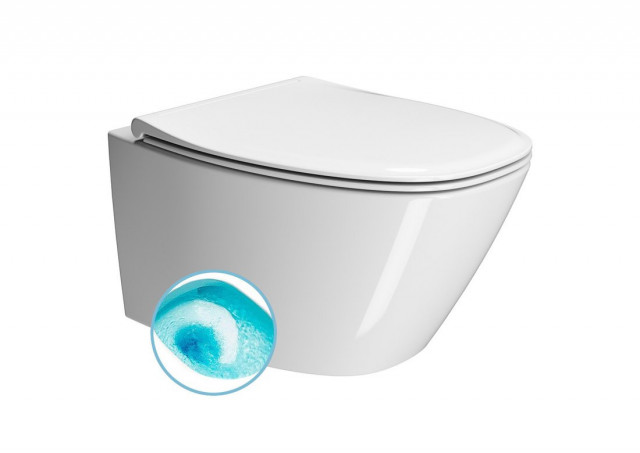 GSI MODO závěsná WC mísa, Swirlflush, 37x54cm, bílá ExtraGlaze