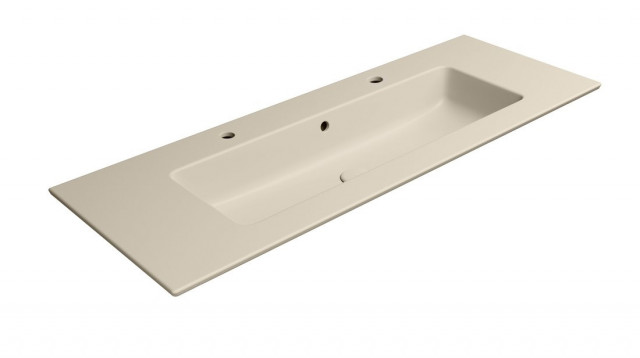 GSI PURA keramické dvojumyvadlo Slim 122x46cm, creta mat