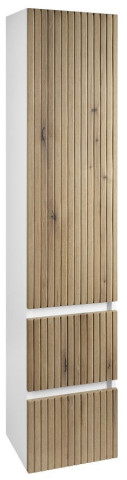 Aqualine PANEDA STRIP skříňka vysoká 35x165x31cm, levá/pravá, dub emporio