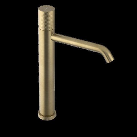 Sapho ULTRATAP stojánková umyvadlová baterie vysoká, prodloužená hubice, zlato mat