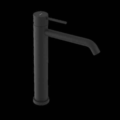 Sapho ULTRASAN stojánková umyvadlová baterie vysoká, prodloužená hubice, černá mat