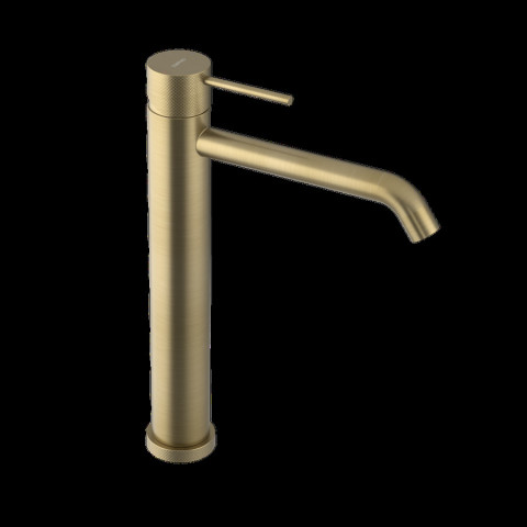 Sapho ULTRASAN stojánková umyvadlová baterie vysoká, prodloužená hubice, zlato mat