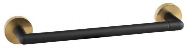 Sapho LARISSA držák ručníků 300mm, černá/zlato mat