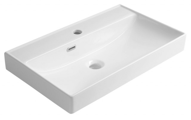 Aqualine PARLA keramické umyvadlo 65x38cm, bílá