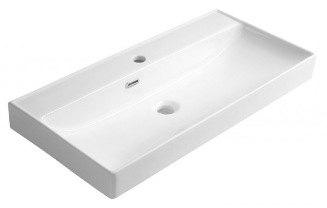 Aqualine PARLA keramické umyvadlo 80x38cm, bílá