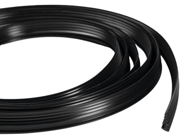 Polysan EASY BLACK zamačkávací těsnění pivotových dveří, 1838mm