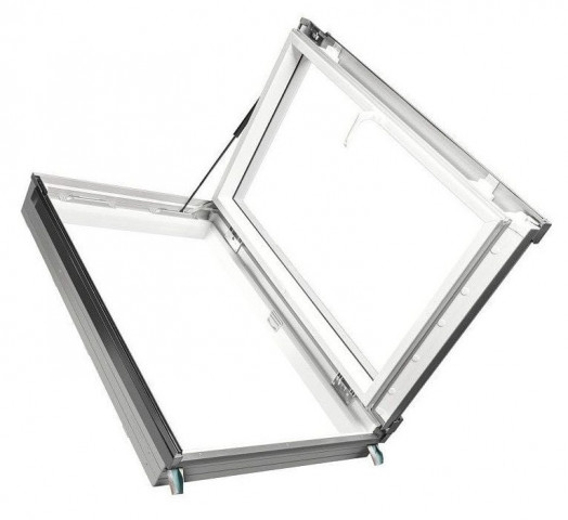 Střešní výlez termoizolační FAKRO  PWP  U5 55 x 78, plast, bílý, 3sklo