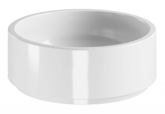 Kerasan OKE keramické umyvadlo na desku, Ø 40cm, bílá