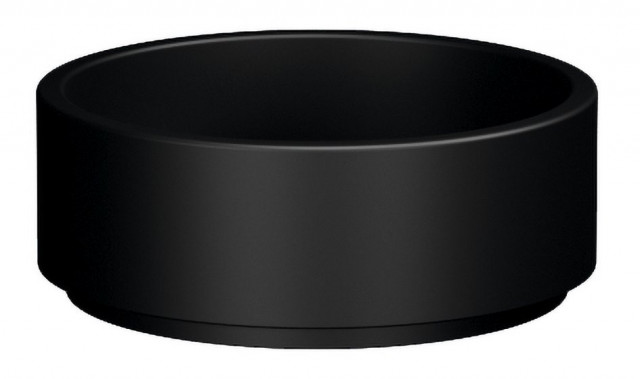 Kerasan OKE keramické umyvadlo na desku, Ø 40cm, černá mat