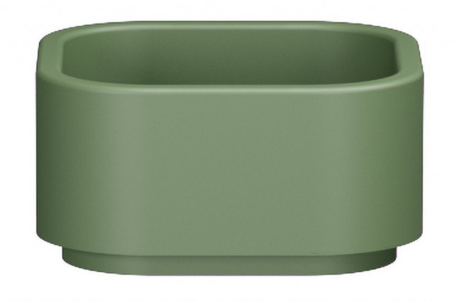 Kerasan HAKO keramické umyvadlo na desku 30x30cm, verde mat