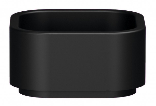 Kerasan HAKO keramické umyvadlo na desku 30x30cm, černá mat