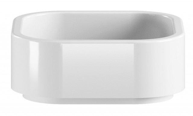 Kerasan HAKO keramické umyvadlo na desku 40x40cm, bílá