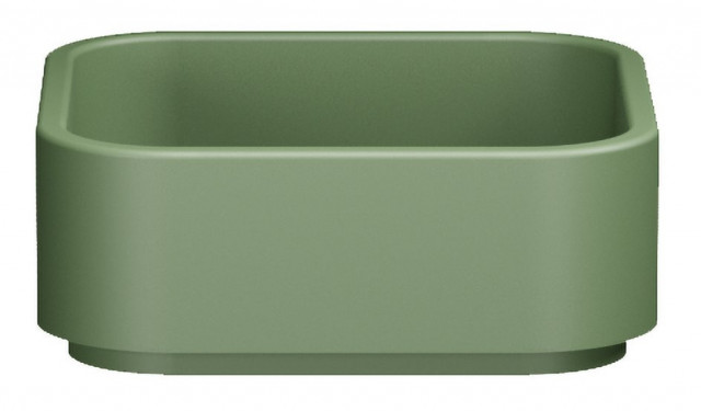 Kerasan HAKO keramické umyvadlo na desku 40x40cm, verde mat