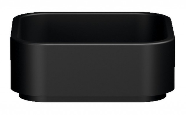 Kerasan HAKO keramické umyvadlo na desku 40x40 , černá mat