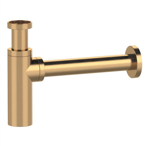 Sapho Umyvadlový sifon 5/4", odpad 32mm, kulatý, zlato mat