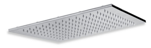 Pevná sprcha nerez, čtverec "TROPICKÝ DÉŠŤ" 450 mm, chrom