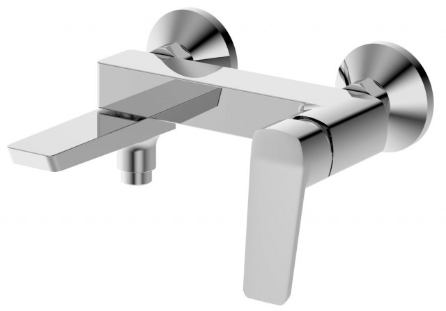 Aqualine FLERY nástěnná vanová/sprchová baterie, otočné ramínko, chrom