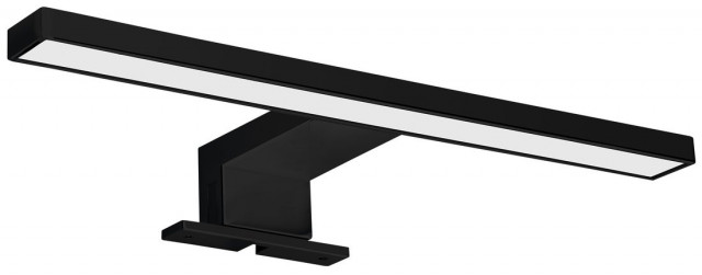 Aqualine SERAPA LED svítidlo 5W, 230V, 300x40x100mm, IP44, plast, černá mat
