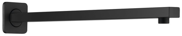 Aqualine Sprchové ramínko hranaté nízké, 400mm, černá mat