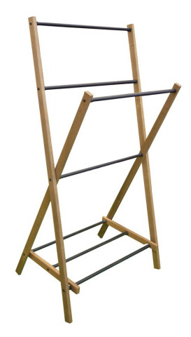 Aqualine WING skládací stojan na ručníky 58x103x35cm, jasan