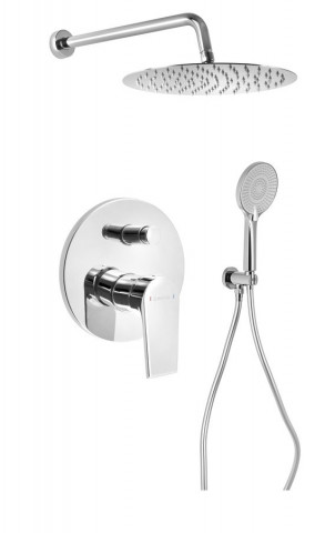 Sapho KAI podomítkový sprchový set s pákovou baterií, 2 výstupy, chrom