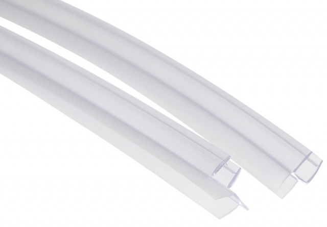 Aqualine Spodní těsnění na čtvrtkruhovou zástěnu GN5590, sklo 6mm