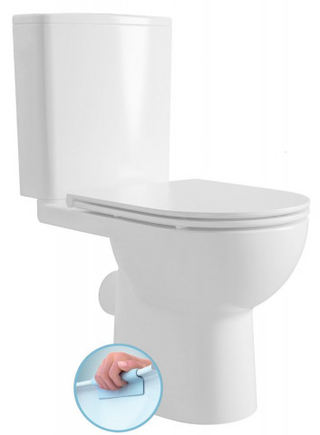 Aqualine TAVON WC kombi, Rimless, zadní odpad, bílá