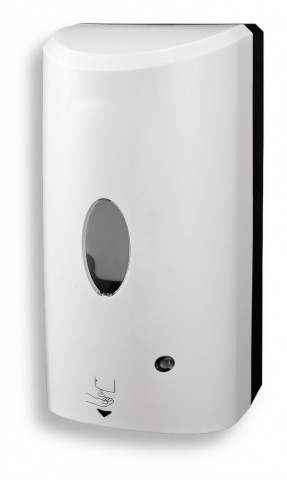 Novaservis - Automatický zásobník na tekuté mýdlo se senzorem, napájení na baterie, 1200 ml, bílý.